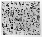 Artist: b'Shearer, Mitzi.' | Title: b'Bulliwutzies 2' | Date: 1980 | Technique: b'etching, foul bite, printed in black ink with plate-tone, from one plate'