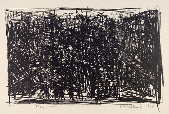 Artist: b'Halpern, Stacha.' | Title: b'not titled [Paris scene]' | Date: 1965, November | Technique: b'lithograph, printed in black ink, from one stone [or plate]'