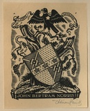 Artist: FEINT, Adrian | Title: Bookplate: John Bertram Norris. | Date: (1934) | Technique: wood-engraving, printed in black ink, from one block | Copyright: Courtesy the Estate of Adrian Feint