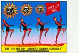 Artist: Cullen, Gregor. | Title: Marxist summer school. | Date: 1982 | Technique: screenprint, printed in colour, from four stencils