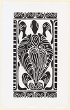 Artist: RED HAND PRINT | Title: Turtle | Date: 1998, 29 June | Technique: linocut, printed in black ink, from one block