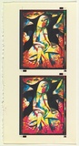 Artist: Blackman, Charles. | Title: Colour proof: The mushroom under Alice [A]. | Technique: photo-screenprint, printed in colour, from multiple stencils