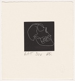 Artist: Quilty, Ben. | Title: Six. | Date: 2006 | Technique: relief-etching, printed in black ink, from one plate