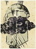 Artist: b'King, Grahame.' | Title: b'The cage' | Date: 1977 | Technique: b'lithograph, printed in colour, from five stones [or plates]'