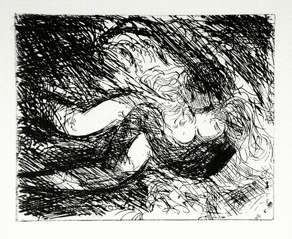 Artist: b'BOYD, Arthur' | Title: b'Lovers in a thicket.' | Date: (1962-63) | Technique: b'etching and aquatint, printed in black ink, from one plate' | Copyright: b'Reproduced with permission of Bundanon Trust' Artist: b'BOYD, Arthur' | Title: b'Lovers in a thicket.' | Date: (1962-63) | Technique: b'etching and aquatint, printed in black ink, from one plate' | Copyright: b'Reproduced with permission of Bundanon Trust'