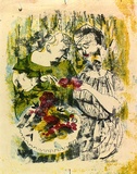 Artist: WALL, Edith | Title: Slimming diet | Date: c.1958 | Technique: lithograph, printed in colour, from multiple plates | Copyright: Courtesy of the artist