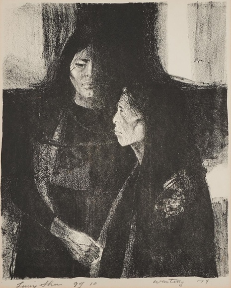 Artist: Kahan, Louis. | Title: Waiting. | Date: 1974 (dated)