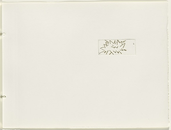 Artist: b'JACKS, Robert' | Title: b'not titled [abstract linear composition]. [leaf 31 : recto]' | Date: 1978 | Technique: b'etching, printed in black ink, from one plate'
