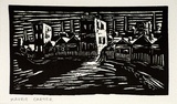 Artist: CARTER, Maurie | Title: (Our street). | Date: 1949 | Technique: linocut, printed in black ink, from one block