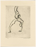 Artist: WILLIAMS, Fred | Title: Tumblers. Number 2 | Date: 1967 | Technique: etching, deep etching, flat biting and mezzotint, printed in black ink, | Copyright: © Fred Williams Estate