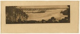 Artist: b'Traill, Jessie.' | Title: b'Evening Mallacoota, West.' | Date: 1924 | Technique: b'etching and aquatint, printed in black ink with plate-tone, from one plate'