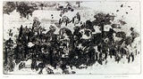 Artist: WILLIAMS, Fred | Title: You Yangs pond | Date: 1963-64 | Technique: aquatint, engraving, drypoint and burnishing, printed in black ink, from one copper plate | Copyright: © Fred Williams Estate