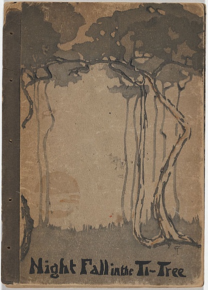 Artist: b'Teague, Violet.' | Title: b'Night fall in the Ti-tree.' | Date: 1906 | Technique: b'woodcut, printed in colour in the Japanese manner, from multiple blocks' | Copyright: b'\xc2\xa9 Violet Teague Archive, courtesy Felicity Druce' Artist: b'Teague, Violet.' | Title: b'Night fall in the Ti-tree.' | Date: 1906 | Technique: b'woodcut, printed in colour in the Japanese manner, from multiple blocks' | Copyright: b'\xc2\xa9 Violet Teague Archive, courtesy Felicity Druce'