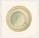 Title: b'Broken inheritance (ten things mum told me) 5 [verso]' | Date: 2008 | Technique: b'linocut, printed in colour by the reduction method, from one block'