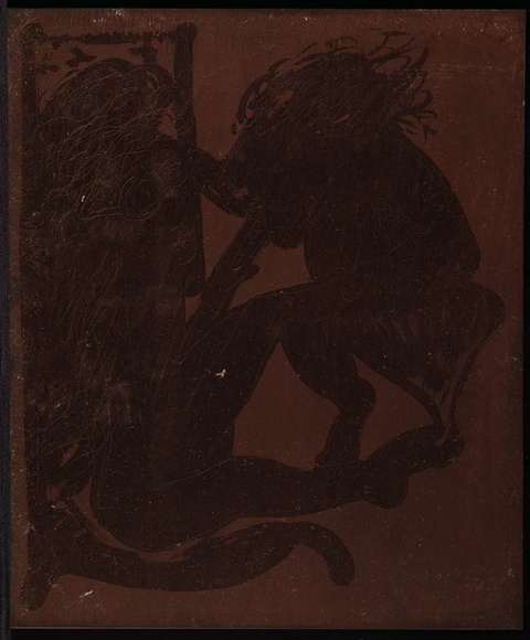 Artist: b'BOYD, Arthur' | Title: b'Plate 55: (Two figures playing with each other).' | Date: 1960-70 | Technique: b'etched plate' | Copyright: b'This work appears on screen courtesy of Bundanon Trust' Artist: b'BOYD, Arthur' | Title: b'Plate 55: (Two figures playing with each other).' | Date: 1960-70 | Technique: b'etched plate' | Copyright: b'This work appears on screen courtesy of Bundanon Trust'