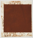 Artist: PARR, Mike | Title: Alphabet/Haemorrhage. | Date: 1992-93 | Technique: etching, printed in red ochre ink, from one plate