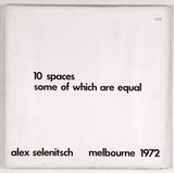 Artist: SELENITSCH, Alex | Title: 10 Spaces of which are equal. | Date: 1972 | Technique: screenprint, printed in black ink, from one screen