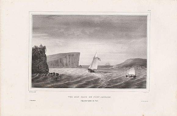 Artist: b'Sainson, Louis de.' | Title: b'View of the Heads - Port Jackson.' | Date: 1833 | Technique: b'lithograph, printed in black ink, from one stone' Artist: b'Sainson, Louis de.' | Title: b'View of the Heads - Port Jackson.' | Date: 1833 | Technique: b'lithograph, printed in black ink, from one stone'