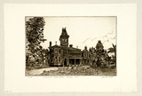 Artist: b'PLATT, Austin' | Title: b'Presbyterian Ladies College' | Date: 1935 | Technique: b'etching, printed in black ink, from one plate'
