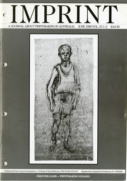 Artist: b'PRINT COUNCIL OF AUSTRALIA' | Title: b'Periodical | Imprint. Melbourne: Print Council of Australia, vol. 23, no. 1,2, 1988' | Date: 1998 Artist: b'PRINT COUNCIL OF AUSTRALIA' | Title: b'Periodical | Imprint. Melbourne: Print Council of Australia, vol. 23, no. 1,2, 1988' | Date: 1998
