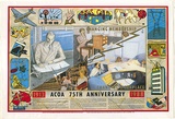 Artist: REDBACK GRAPHIX | Title: ACOA 75th anniversary - Changing membership, changing workplace | Date: 1988 | Technique: screenprint, printed in colour, from five stencils | Copyright: © Michael Callaghan