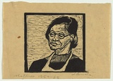 Artist: Groblicka, Lidia. | Title: Mother | Date: 1954-55 | Technique: woodcut, printed in black ink, from one block