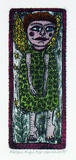 Artist: HANRAHAN, Barbara | Title: Wistful angel | Date: 1989 | Technique: etching, printed in green ink, from one plate, hand-coloured