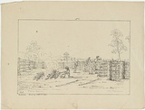 Artist: b'Fairholme, George Knight Erskine.' | Title: b'Australia. Branding cattle in a pen.' | Date: c.1853 | Technique: b'lithograph, printed in black ink, from one stone'