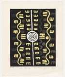Artist: b'Jagamara, Kumantje (Michael Nelson).' | Title: b'Possum dreaming [4].' | Date: 2006 | Technique: b'etching and aquatint, stencil roll, printed in colour, from multiple plates'