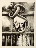 Artist: RICHARDSON, Berris | Title: Exorcismo de una amiga | Date: 1973 | Technique: lithograph, printed in black ink, from one stone