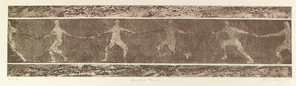 Artist: b'Neilson, Janet.' | Title: b'Ceaseless flow #1' | Date: 1996, August - September | Technique: b'etching and aquatint, printed in brown ink, from one plate' Artist: b'Neilson, Janet.' | Title: b'Ceaseless flow #1' | Date: 1996, August - September | Technique: b'etching and aquatint, printed in brown ink, from one plate'