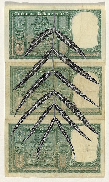 Artist: b'HALL, Fiona' | Title: b'Hemidesmus indicus - Sarsaparilla (Indian currency)' | Date: 2000 - 2002 | Technique: b'gouache' | Copyright: b'\xc2\xa9 Fiona Hall' Artist: b'HALL, Fiona' | Title: b'Hemidesmus indicus - Sarsaparilla (Indian currency)' | Date: 2000 - 2002 | Technique: b'gouache' | Copyright: b'\xc2\xa9 Fiona Hall'