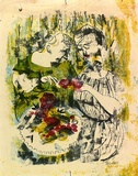 Artist: b'Wall, Edith.' | Title: b'Slimming diet' | Date: c.1958 | Technique: b'lithograph, printed in colour, from multiple plates' | Copyright: b'Courtesy of the artist'