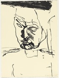 Artist: PARR, Mike | Title: not titled. | Date: 1995 | Technique: lithograph, printed in black ink, from one stone