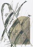 Artist: MEYER, Bill | Title: Ein Keiloheinu | Date: 1986 | Technique: screenprint, printed in six colours, from two hand drawn with charcoal on acetate, for photo stencils and one duotone photographic stencil | Copyright: © Bill Meyer