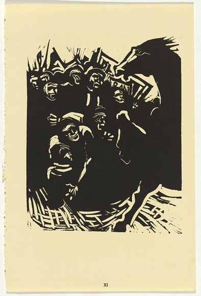 Artist: b'Counihan, Noel.' | Title: b'Who is against peace?.' | Date: 1950 | Technique: b'linocut, printed in black ink, from one block' Artist: b'Counihan, Noel.' | Title: b'Who is against peace?.' | Date: 1950 | Technique: b'linocut, printed in black ink, from one block'