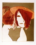 Artist: BALDESSIN, George | Title: The hat. | Date: 1967 | Technique: colour etching and aquatint