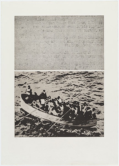 Artist: b'MADDOCK, Bea' | Title: b'No-where.' | Date: 1974 | Technique: b'photo-etching, aquatint and etching, printed in black ink, from one plate' Artist: b'MADDOCK, Bea' | Title: b'No-where.' | Date: 1974 | Technique: b'photo-etching, aquatint and etching, printed in black ink, from one plate'