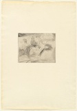 Artist: b'Halpern, Stacha.' | Title: b'not titled [Nude]' | Date: (1956-58) | Technique: b'etching, printed in black ink, from one plate'