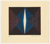 Artist: Mann, Gillian. | Title: not titled [opening] | Date: 1981 | Technique: relief-etching, printed in colour, from three plates