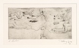 Artist: b'COLEING, Tony' | Title: b'The Hospital Years.' | Date: 1991 | Technique: b'drypoint, printed in black ink, from one plate'