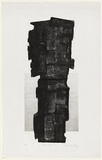 Artist: b'King, Grahame.' | Title: b'Monolith I' | Date: 1971 | Technique: b'lithograph, printed in colour, from two plates (black and grey)'