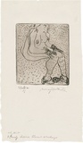 Artist: WALKER, Murray | Title: Dianne, gloves and stockings. | Date: 1967 | Technique: etching, printed in black ink, from one plate