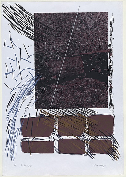Artist: b'MEYER, Bill' | Title: b'The first Gap.' | Date: 1979-1981 | Technique: b'screenprint, printed in seven colours, from multiple screens' | Copyright: b'\xc2\xa9 Bill Meyer' Artist: b'MEYER, Bill' | Title: b'The first Gap.' | Date: 1979-1981 | Technique: b'screenprint, printed in seven colours, from multiple screens' | Copyright: b'\xc2\xa9 Bill Meyer'