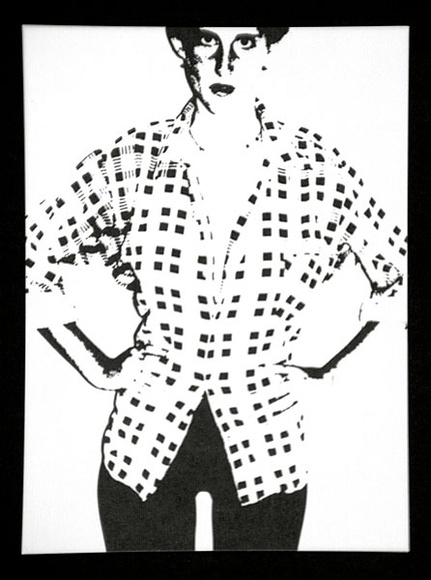 Artist: b'UNKNOWN' | Title: b'not titled [black and white figure with hands on hips' | Date: (1980) | Technique: b'offset-lithograph, printed in black ink' Artist: b'UNKNOWN' | Title: b'not titled [black and white figure with hands on hips' | Date: (1980) | Technique: b'offset-lithograph, printed in black ink'