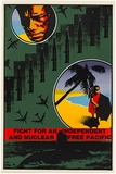 Artist: Clutterbuck, Bob. | Title: Fight for an independent and nuclear free Pacific. | Date: 1984 | Technique: screenprint, printed in colour, from multiple stencils
