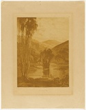 Artist: van RAALTE, Henri | Title: The end of day | Date: c.1927 | Technique: aquatint, printed in brown ink, from one plate
