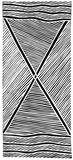 Artist: b'Maymuru-White, Naminapu.' | Title: b'Nyapilingu Wapitja [centre section]' | Date: 1989 | Technique: b'linocut, printed in black ink, from one block'