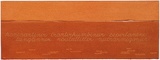 Artist: b'MADDOCK, Bea' | Title: b'Terra Spiritus...with a darker shade of pale' | Date: 1993-98 | Technique: b'stencil print, printed in hand-ground Launceston ochre from multiple hand-cut mylar stencils; letterpress text blind printed; hand-drawn script'