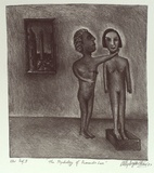 Artist: b'Doggett-Williams, Phillip.' | Title: b'The psychology of romantic love' | Date: 1987 | Technique: b'lithograph, printed in black ink, from one stone'